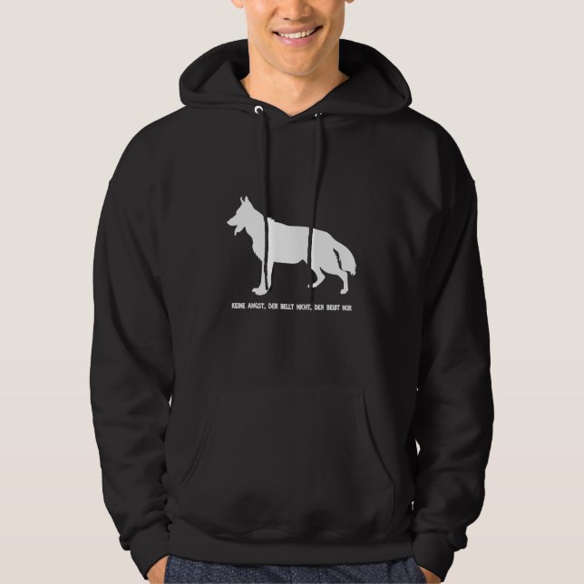 German Shepherd Dog No Fear That Does Not Bark The Hoodie (Front)