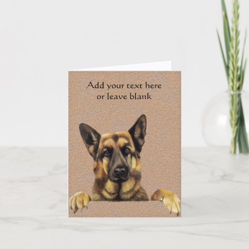 German Shepherd Dog Note card Thank you cards