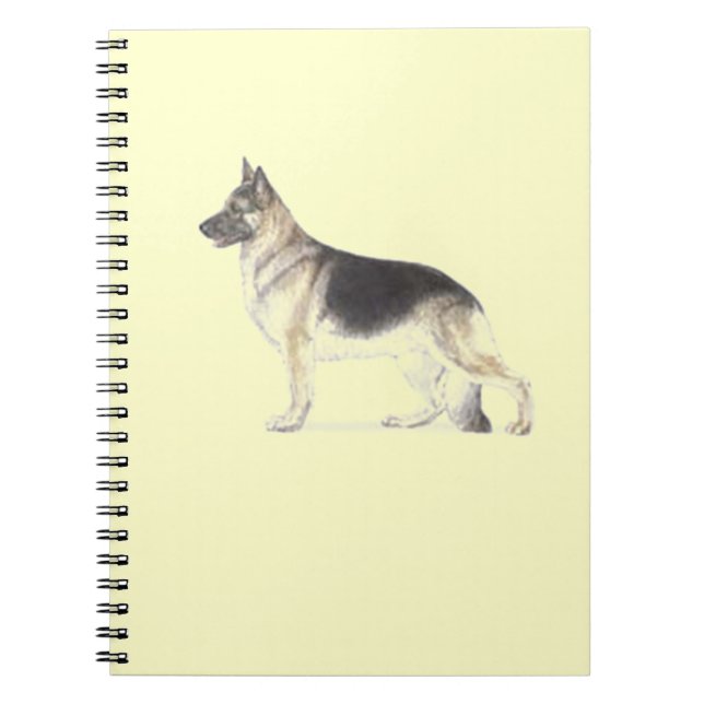 German Shepherd Dog Notebook (Front)