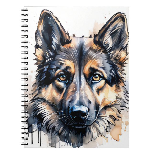 German Shepherd Dog Notebook (Front)