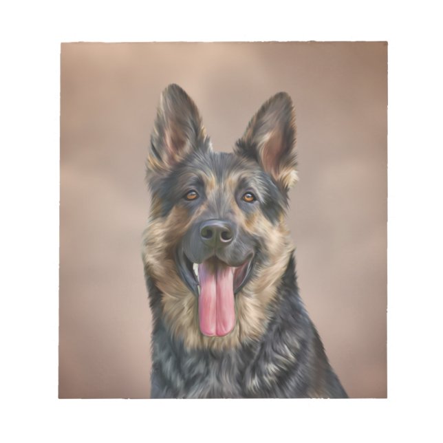German Shepherd dog Notepad (Front)
