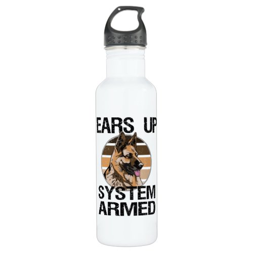 German Shepherd Dog Owner Dog Walking Stainless Steel Water Bottle