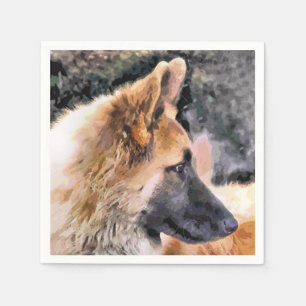 GERMAN SHEPHERD DOG PAPER NAPKINS