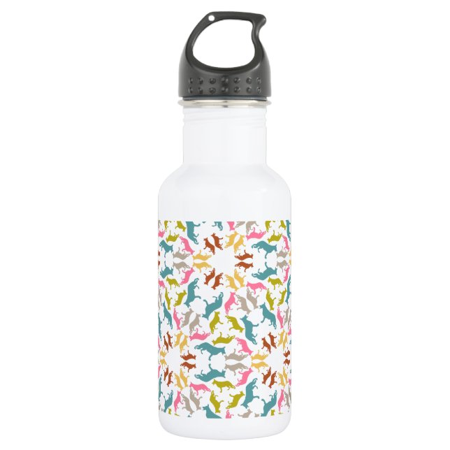 German Shepherd Dog pattern Water Bottle (Front)