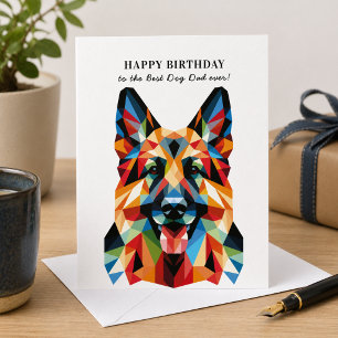 German Shepherd Dog Personalized Birthday Card