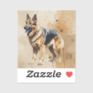 German Shepherd Dog Pet Animal Sticker