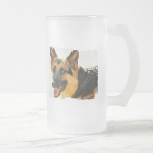 German Shepherd Dog Photo Frosted Mug