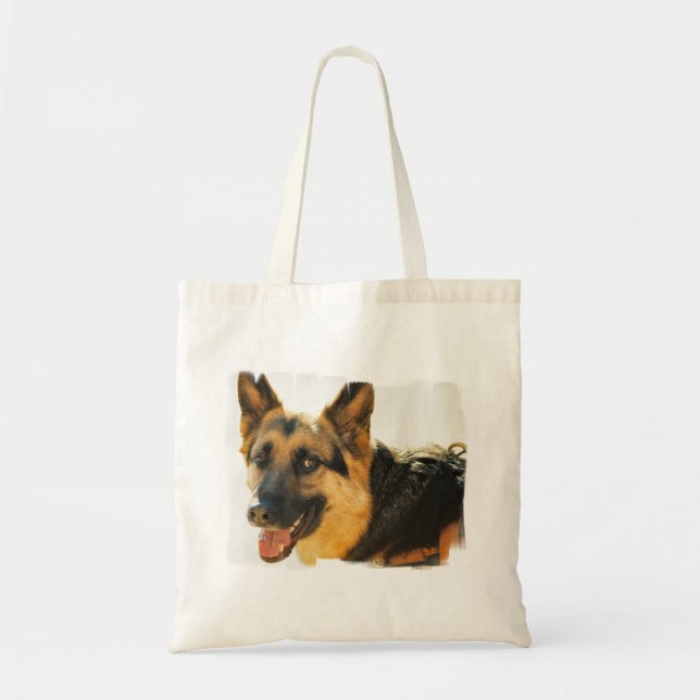 German Shepherd Dog Photo Small Canvas Bag (Front)