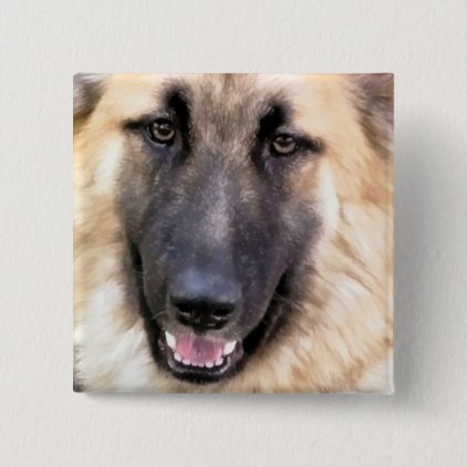 GERMAN SHEPHERD DOG PINBACK BUTTON