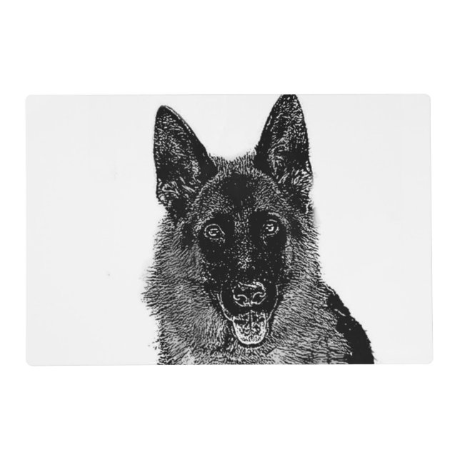 German Shepherd Dog Placemat (Front)