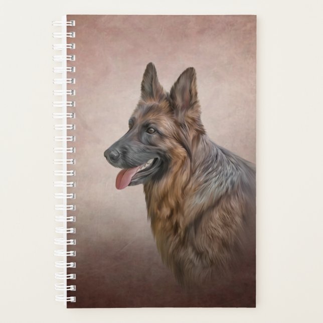 German Shepherd dog Planner (Front)