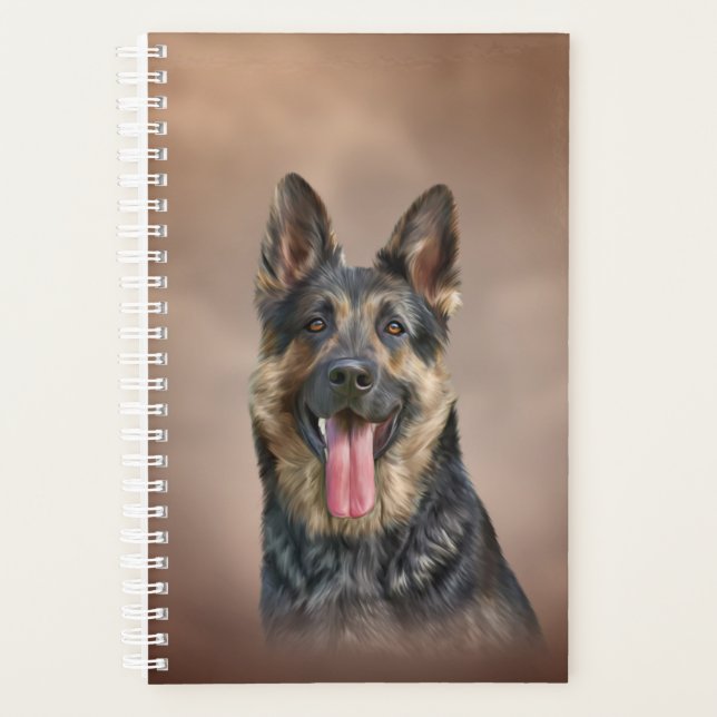 German Shepherd dog Planner (Front)
