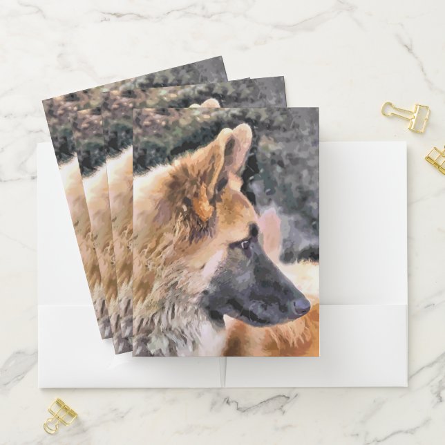 GERMAN SHEPHERD DOG POCKET FOLDER (In Situ)