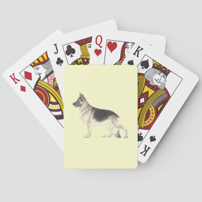 German Shepherd Dog Poker Cards (Back)