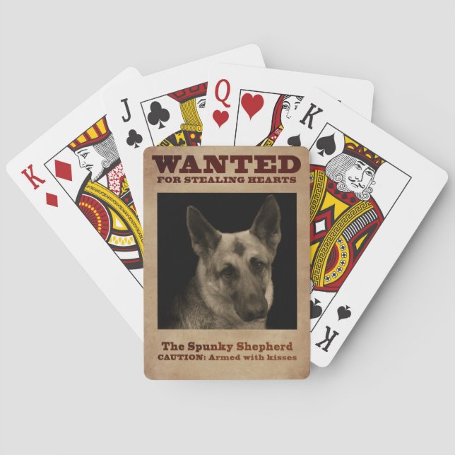 German Shepherd Dog Poker Cards (Back)