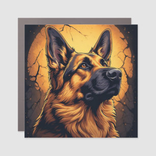 🐾 German Shepherd Dog Portrait Gifts 🐾 Car Magnet