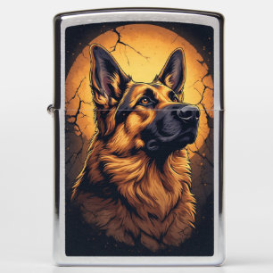🐾 German Shepherd Dog Portrait Gifts 🐾 Zippo Lighter
