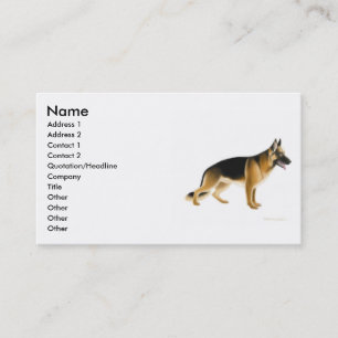 German Shepherd Dog Profile Card