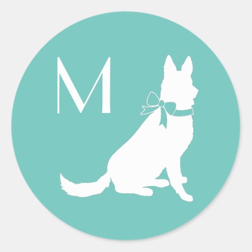 German Shepherd Dog Puppy Classic Round Sticker