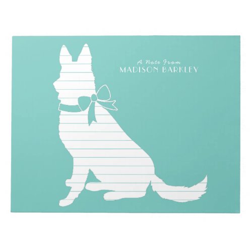 German Shepherd Dog Puppy Notepad