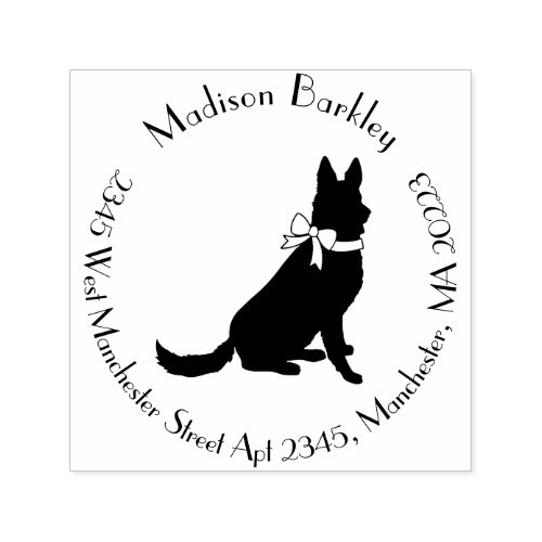 German Shepherd Dog Puppy Self_inking Stamp