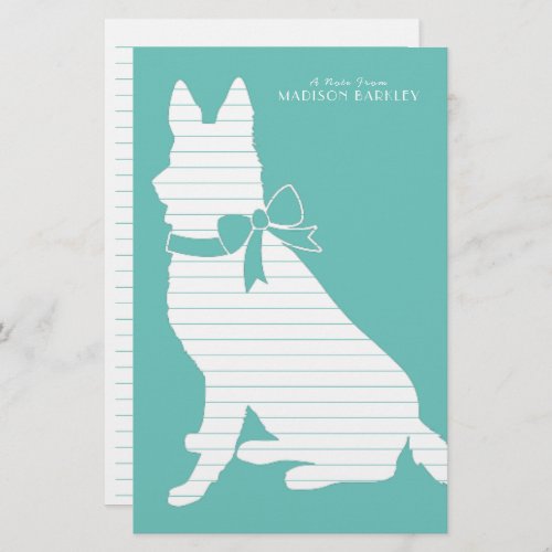 German Shepherd Dog Puppy Stationery