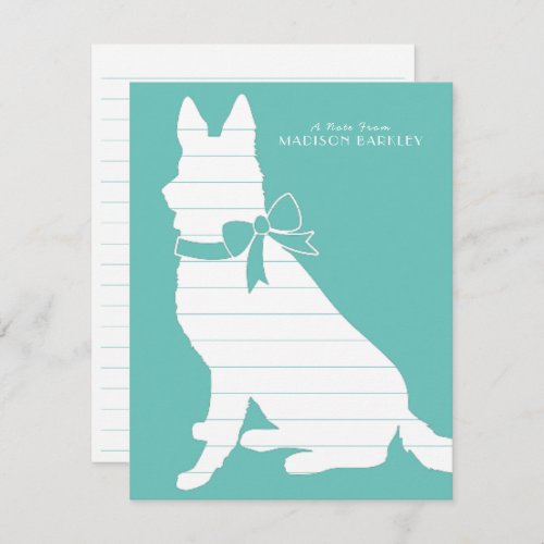 German Shepherd Dog Puppy Thank You Card