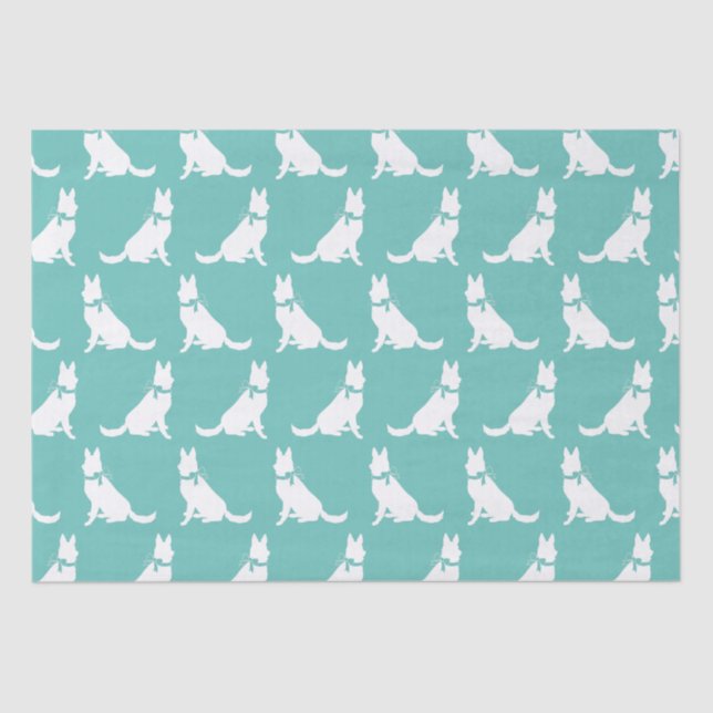German Shepherd Dog Puppy Tissue Paper (Front)