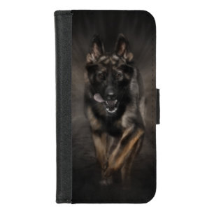 German Shepherd Dog - Running iPhone 8/7 Wallet Case