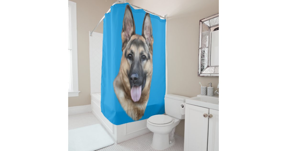 German Shepherd Dog Shower Curtain | Zazzle