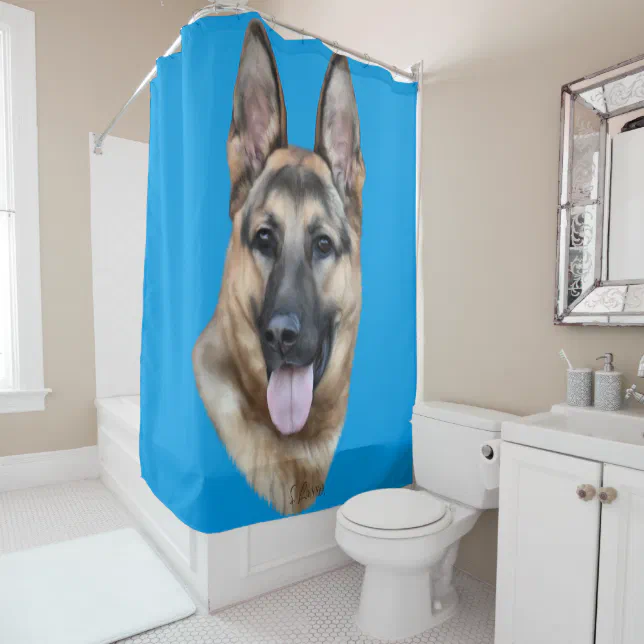 German Shepherd Dog Shower Curtain | Zazzle