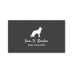 German Shepherd Dog Silhouette Business Card