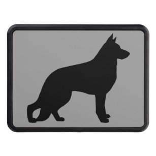 German Shepherd Dog Silhouette K9 GSD Tow Hitch Cover