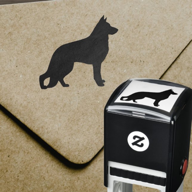German Shepherd Dog Silhouette Self-inking Stamp (Creator Uploaded)