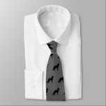German Shepherd Dog Silhouettes Pattern Neck Tie<br><div class="desc">This original German Shepherd Dogs pattern neck tie makes a great gift for dog dads! Available in a variety of colors, this cool K9 tie makes a statement for anyone who loves GSDs. An awesome gift for the guy who wears a tie for business, or for special events like holiday...</div>