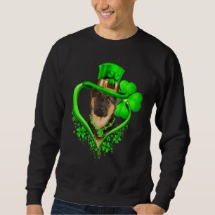 German Shepherd Dog St Patricks Day Lover Irish Sh Sweatshirt