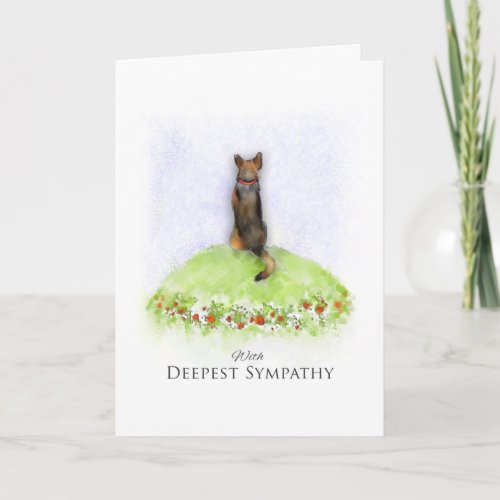 German Shepherd Dog Sympathy Card