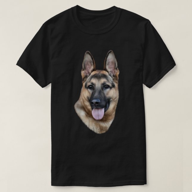 German Shepherd Dog T-Shirt (Design Front)