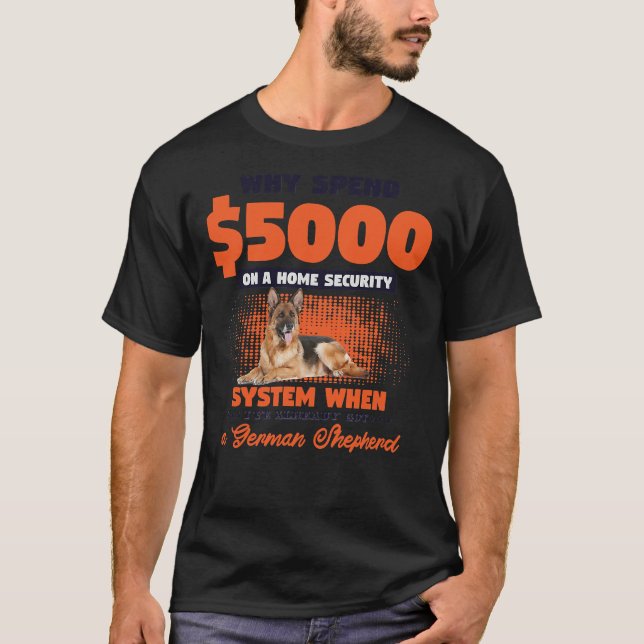 German Shepherd Dog  T-Shirt (Front)