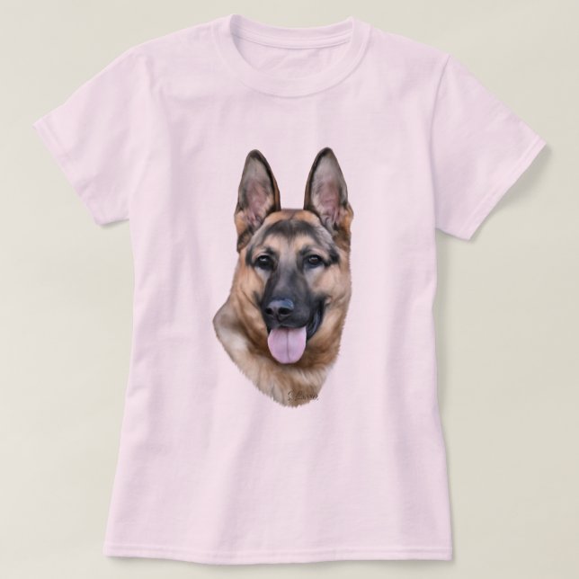 German Shepherd Dog T-Shirt (Design Front)