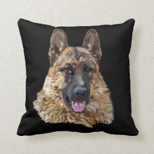 German Shepherd Dog Throw Pillow