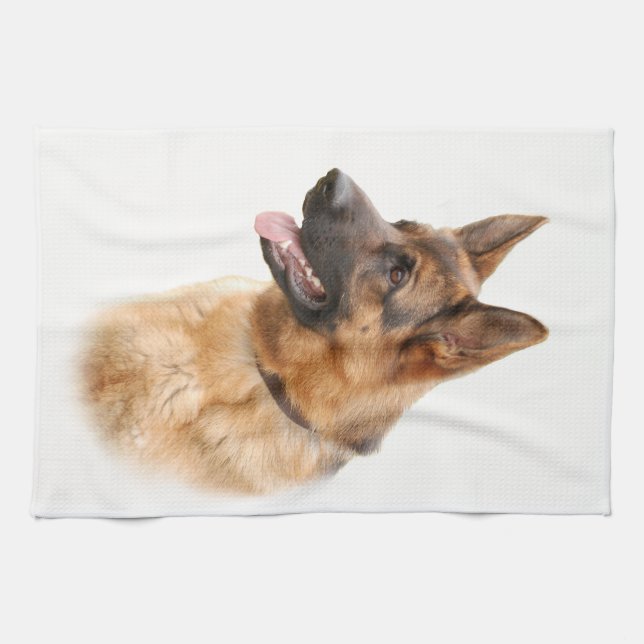 German shepherd dog towel (Horizontal)