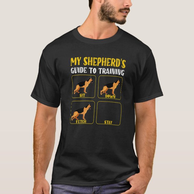 german shepherd dog training guide shepherd mom da T-Shirt (Front)
