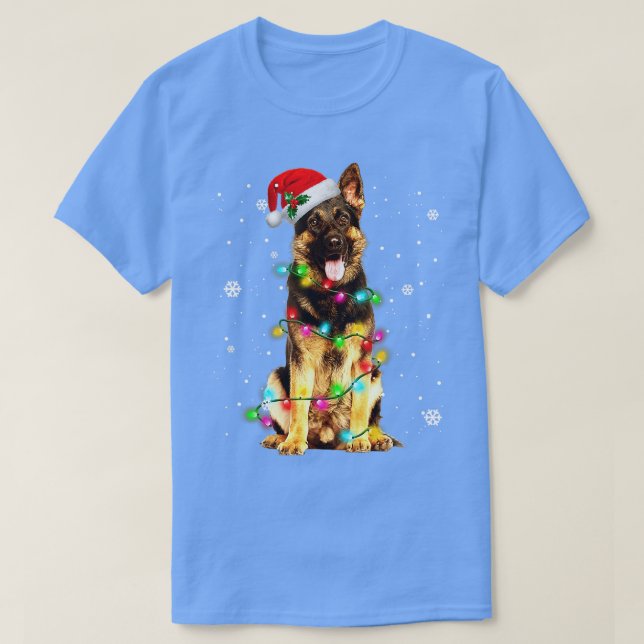 German Shepherd Dog Tree Christmas Sweater Xmas Do (Design Front)