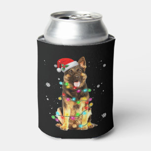 German Shepherd Dog Tree Christmas Sweater Xmas Do Can Cooler