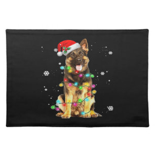 German Shepherd Dog Tree Christmas Sweater Xmas Do Cloth Placemat