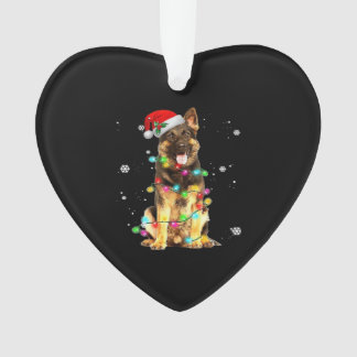 German Shepherd Dog Tree Christmas Sweater Xmas Do Ornament