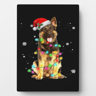 German Shepherd Dog Tree Christmas Sweater Xmas Do Plaque