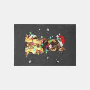 German Shepherd Dog Tree Christmas Sweater Xmas Do Rug