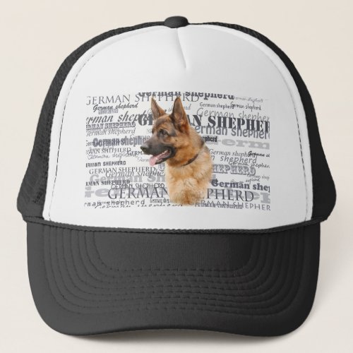 German shepherd dog trucker hat